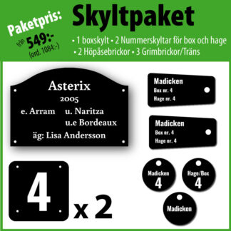 Skyltpaket häst